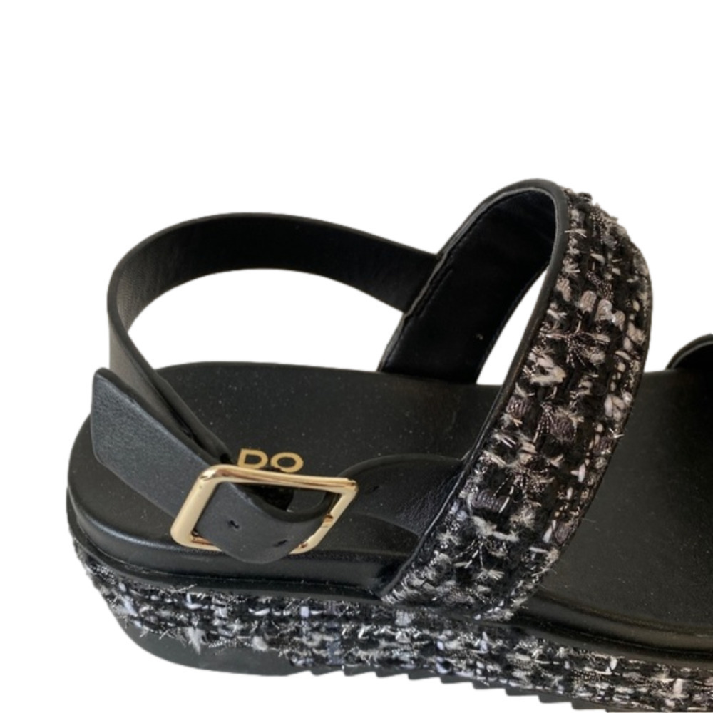 ⭐️2 x HOST PICK⭐️ Aldo Tweed Platform Sandals with Pearl Embellishments - Picture 5 of 7